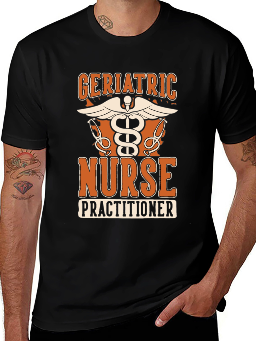 Geriatric Nurse Practitioner Graphic T-Shirt