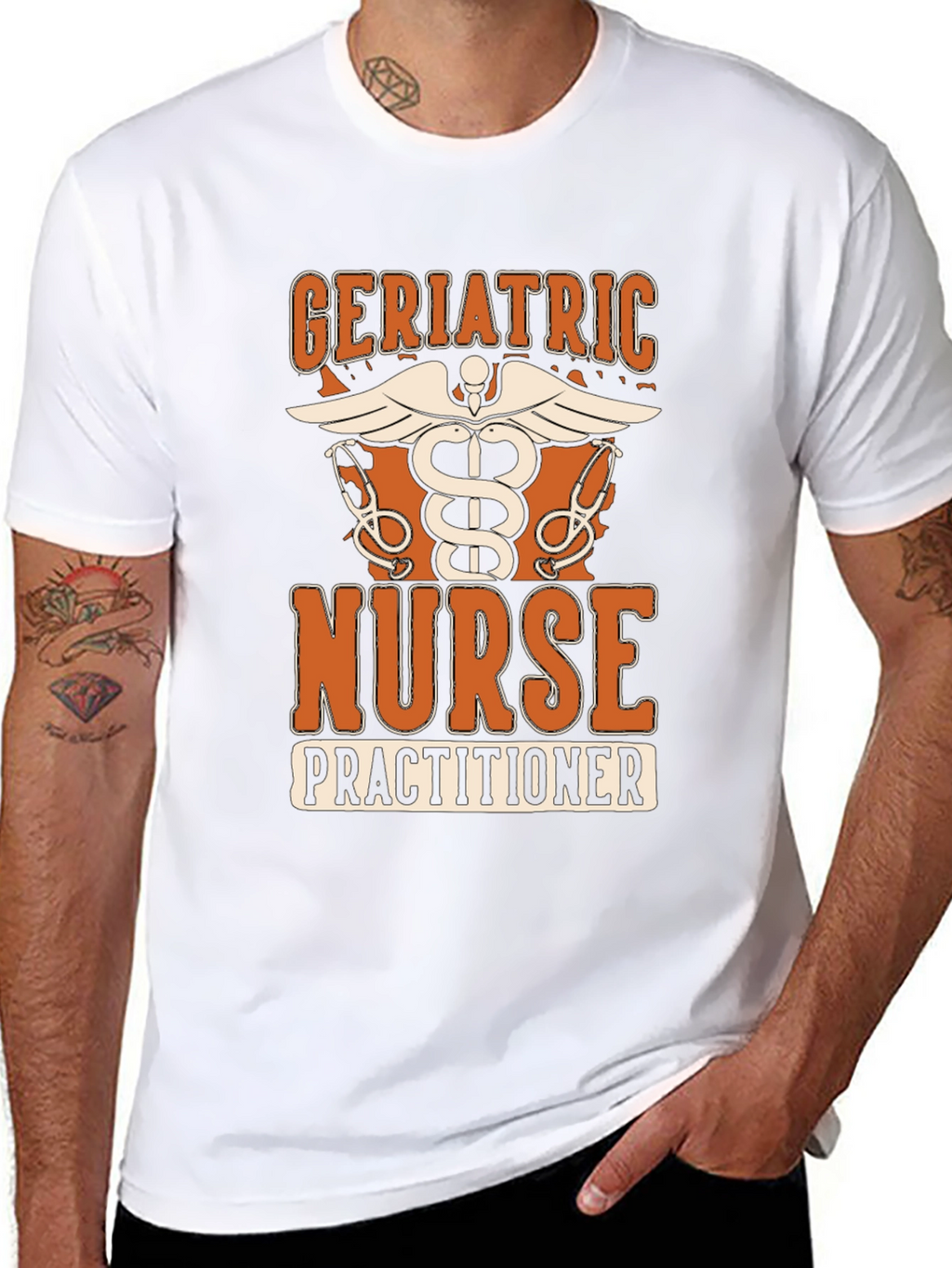 Geriatric Nurse Practitioner Graphic T-Shirt
