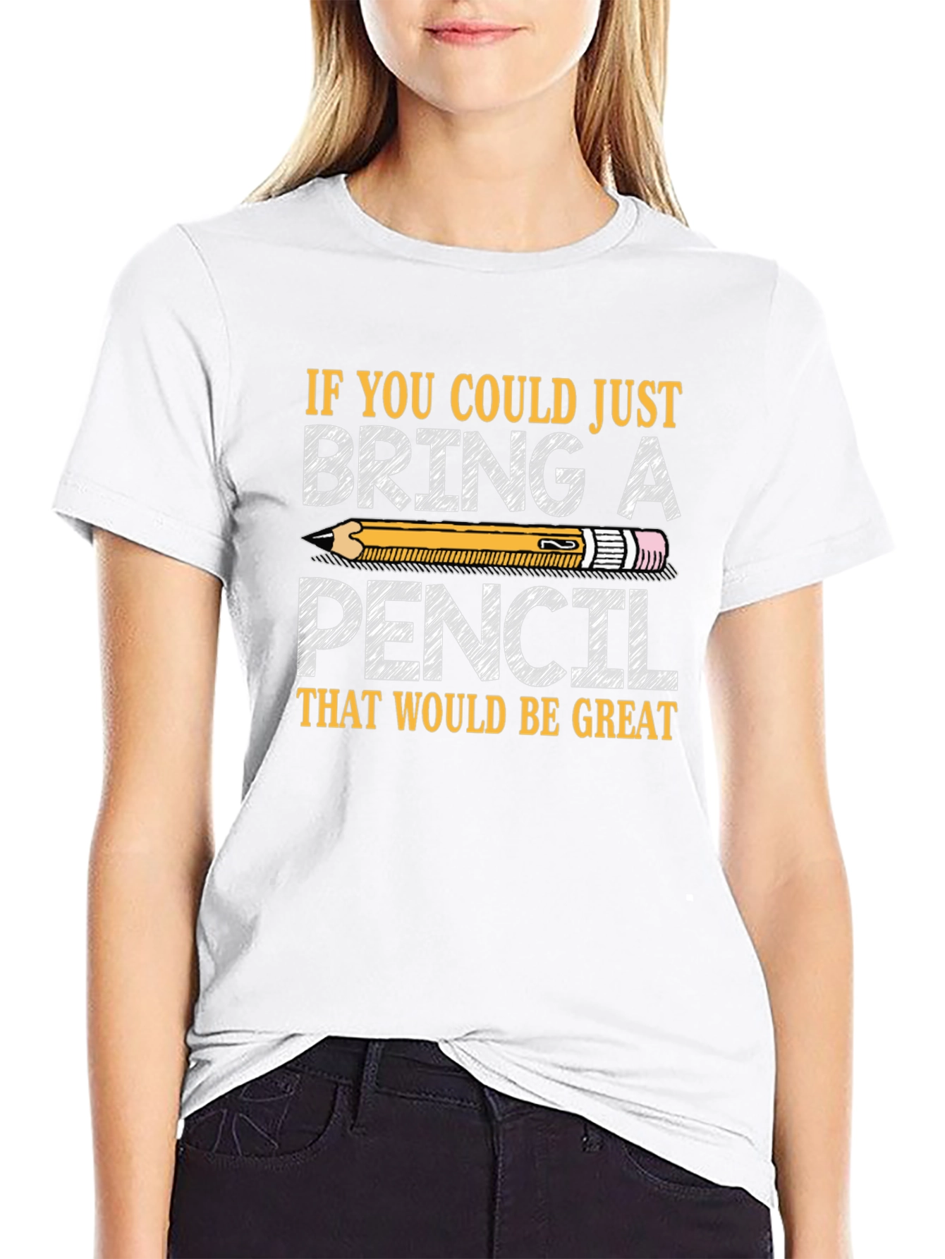 Bring a Pencil T-Shirt - Teacher Student Gift