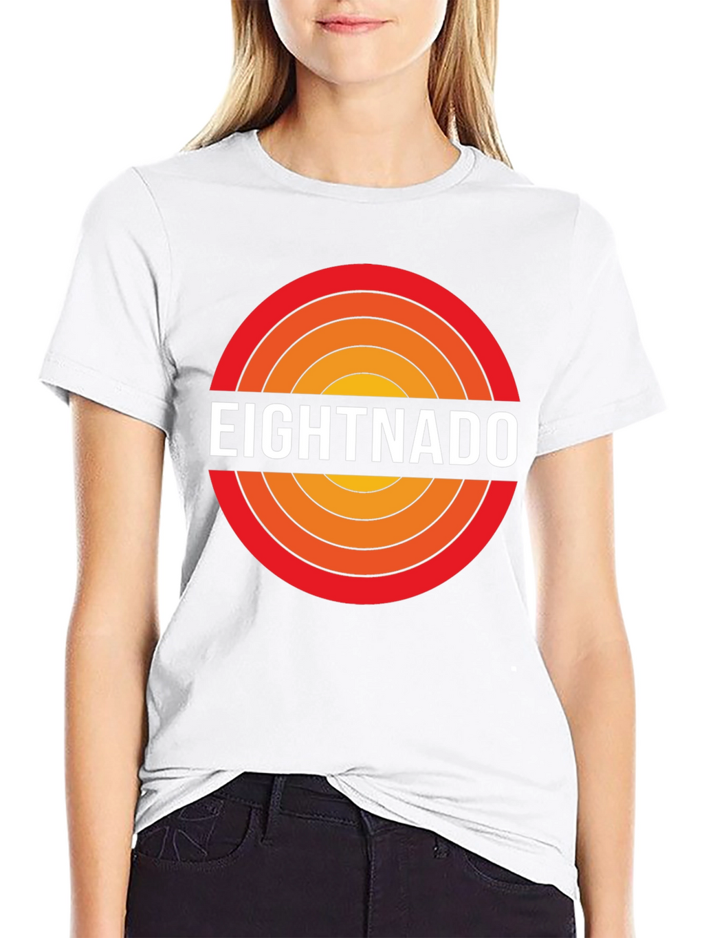 Eightnado Graphic T-Shirt - Retro Circle Design