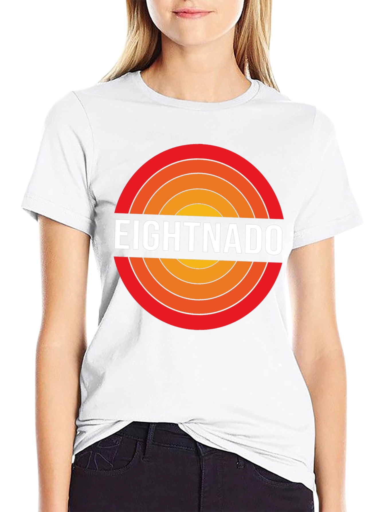 Eightnado Graphic T-Shirt - Retro Circle Design