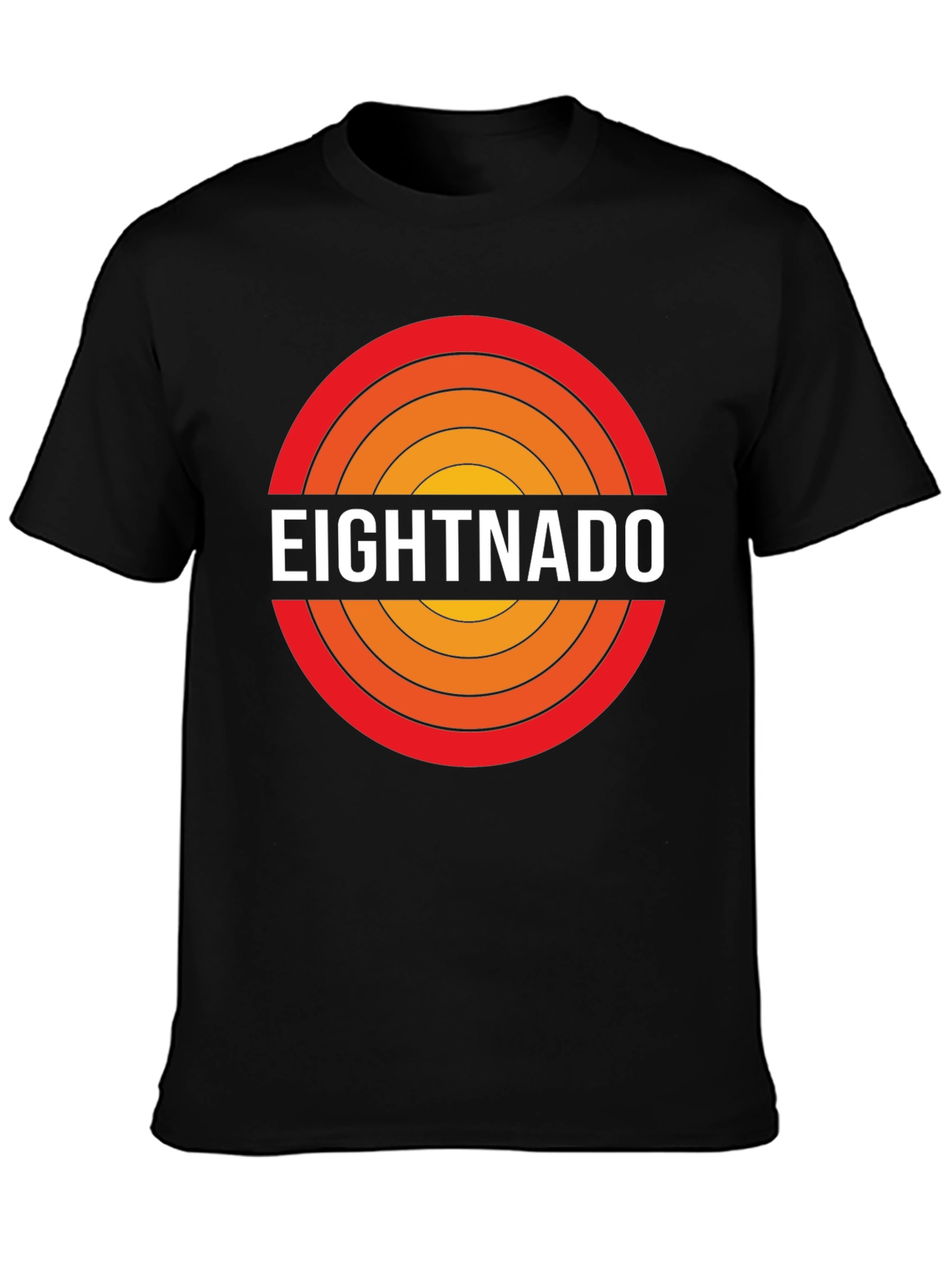Eightnado Graphic T-Shirt - Retro Circle Design