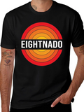 Eightnado Graphic T-Shirt - Retro Circle Design