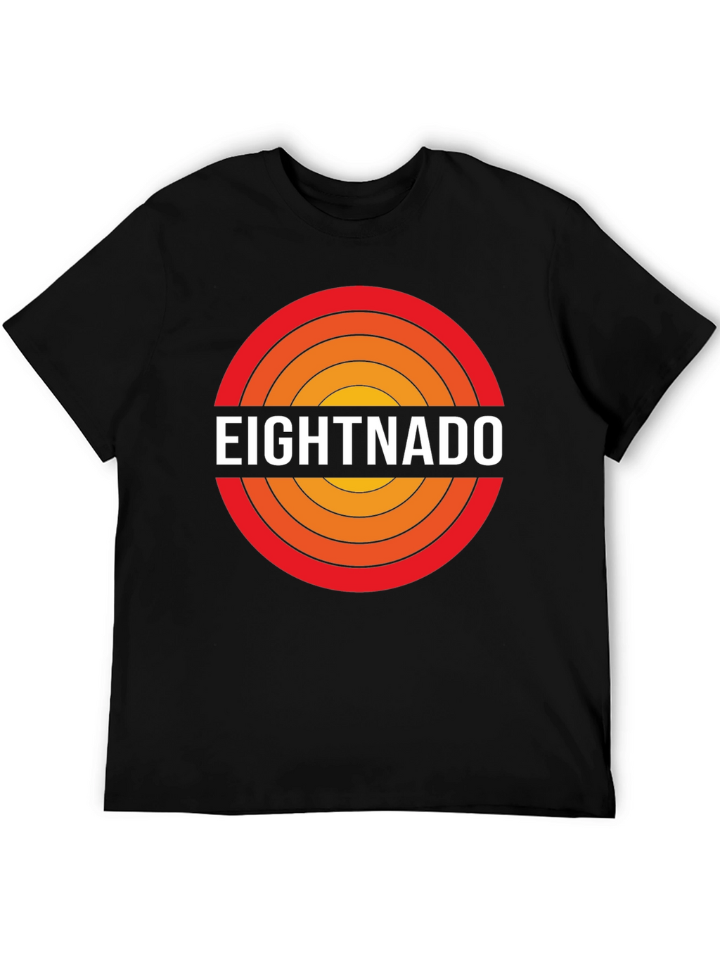 Eightnado Graphic T-Shirt - Retro Circle Design