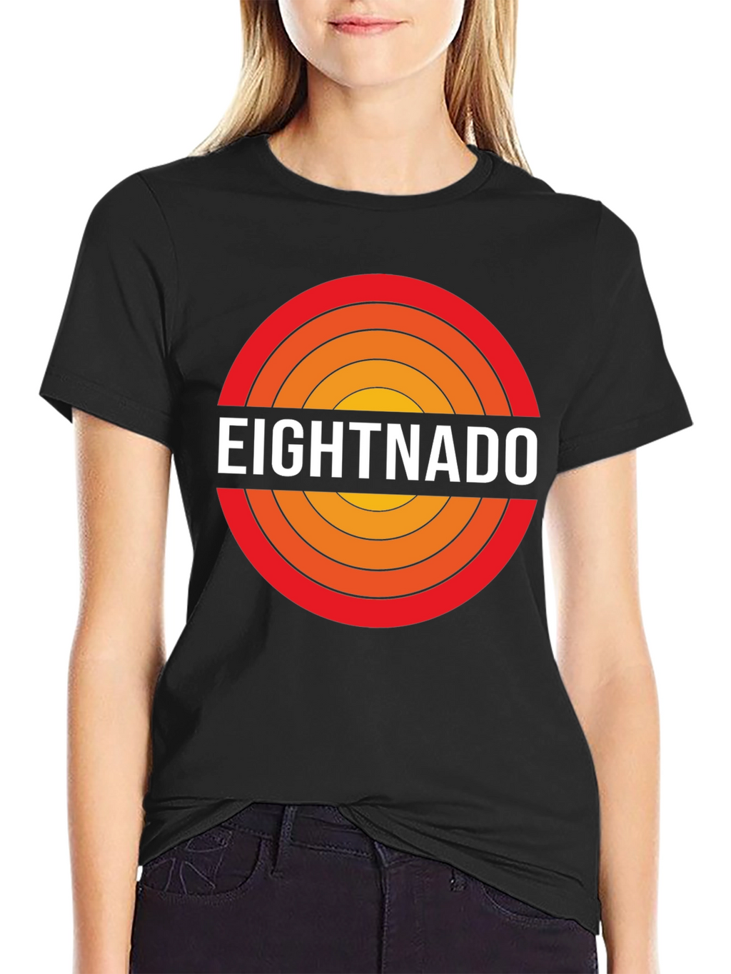 Eightnado Graphic T-Shirt - Retro Circle Design