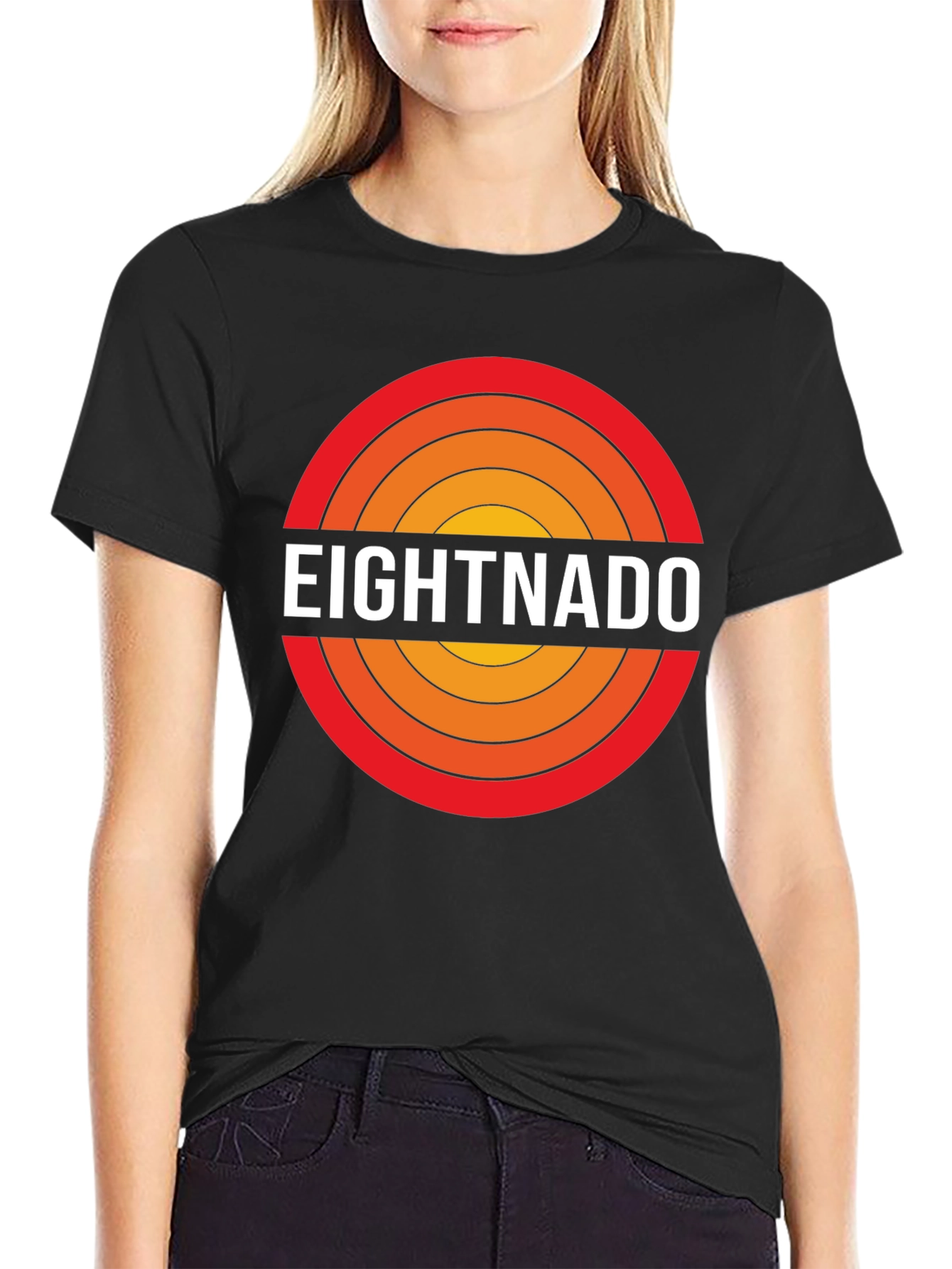 Eightnado Graphic T-Shirt - Retro Circle Design