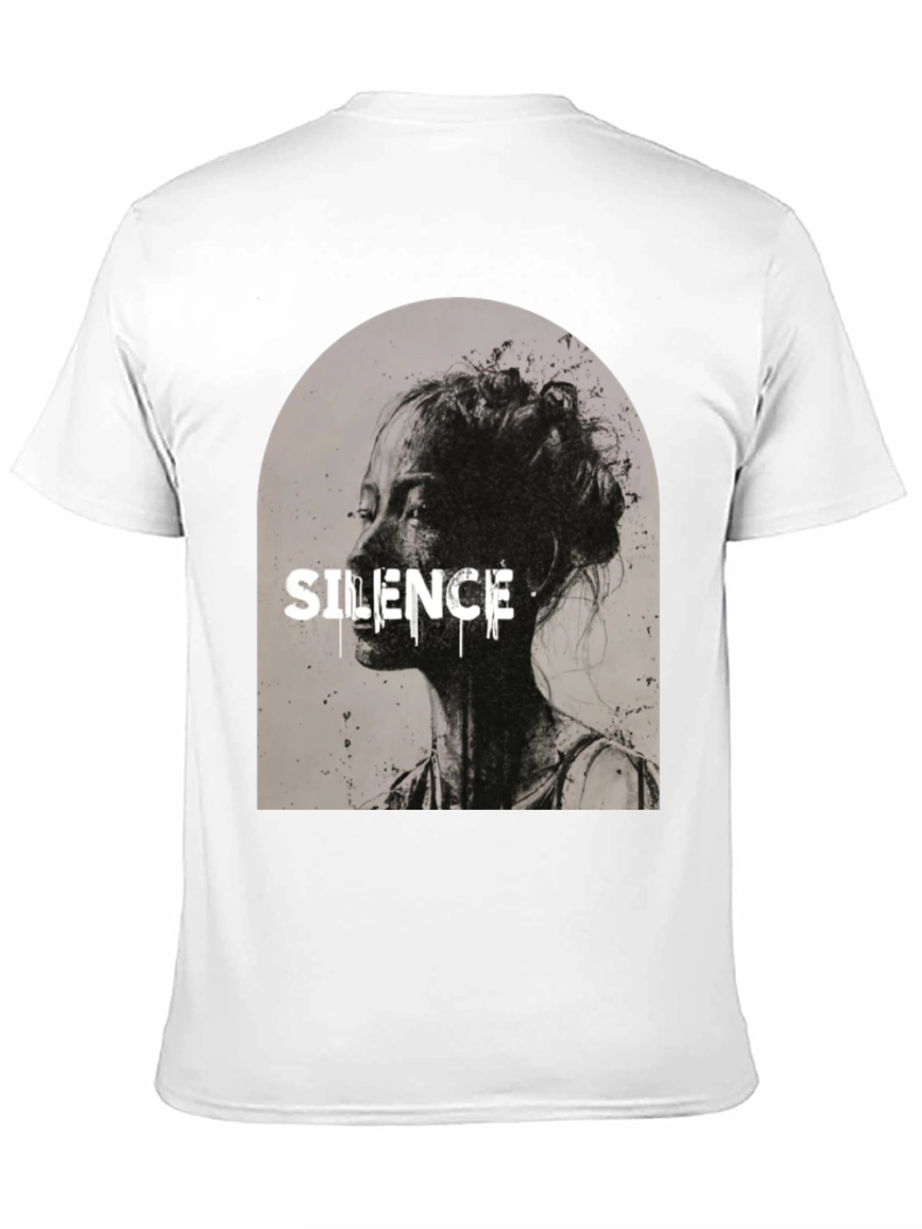 Silence Graphic T-Shirt - Black