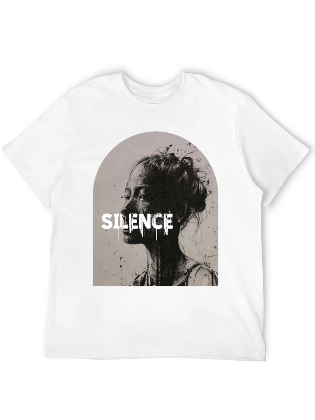 Silence Graphic T-Shirt - Black