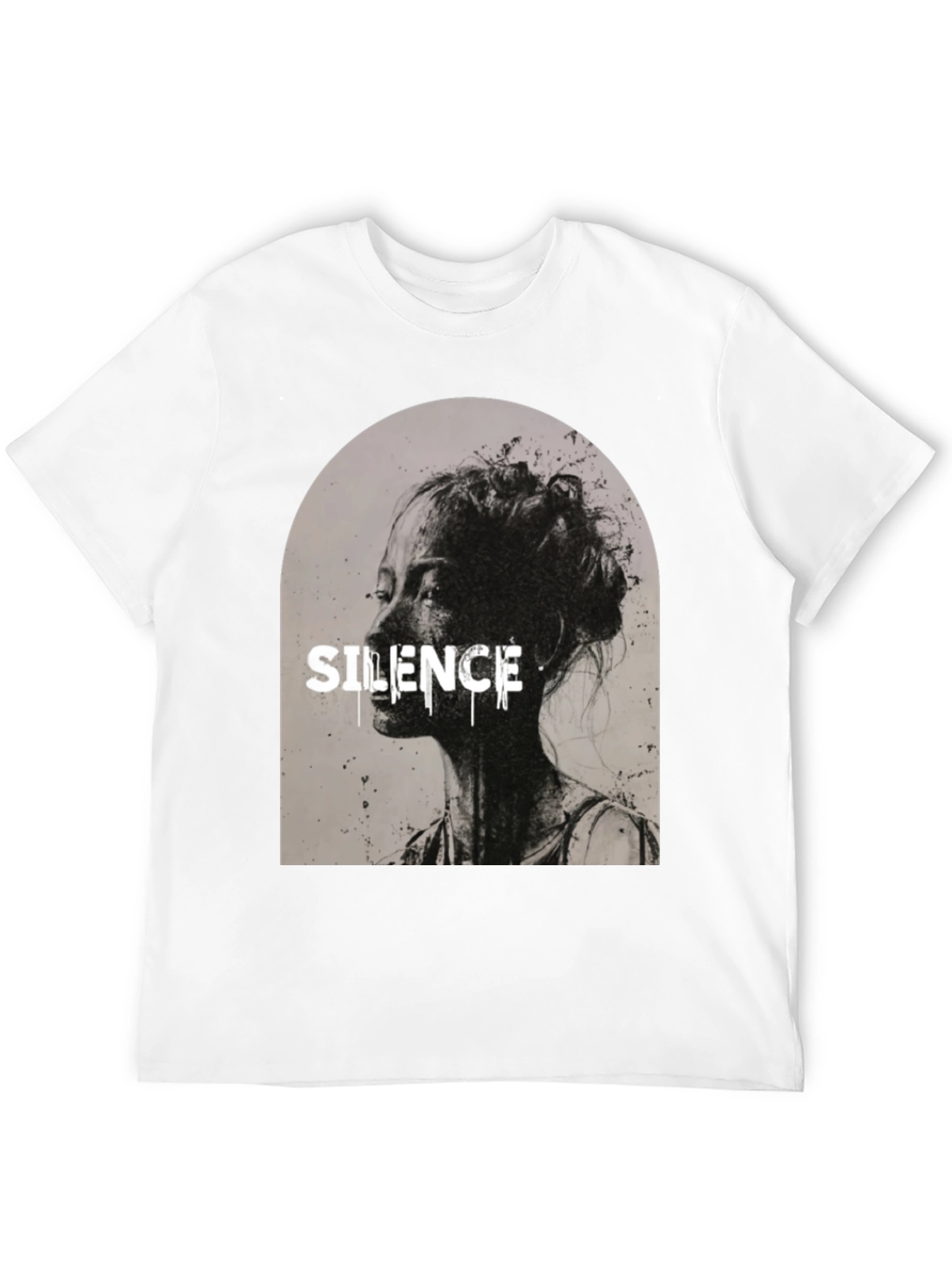 Silence Graphic T-Shirt - Black