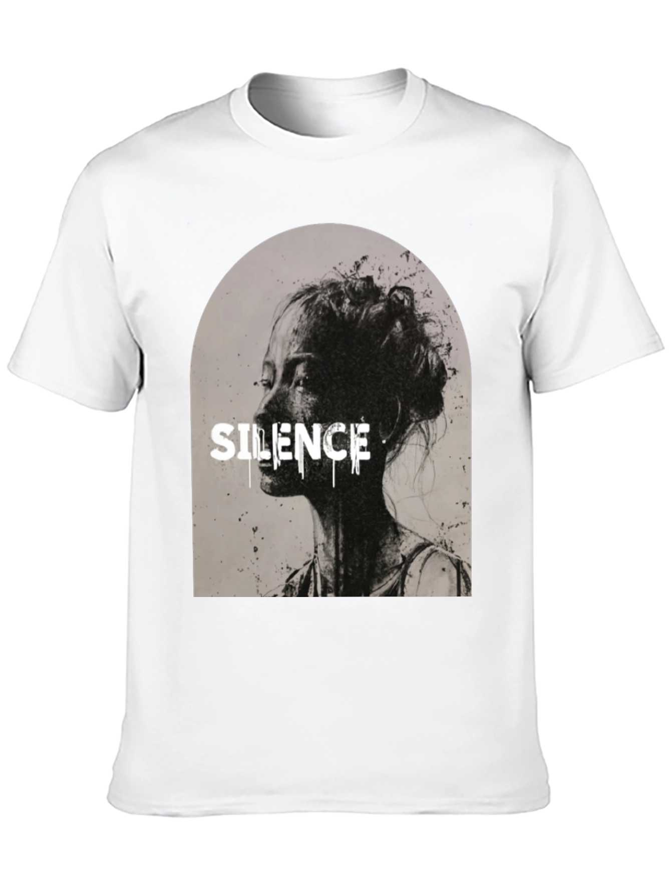 Silence Graphic T-Shirt - Black
