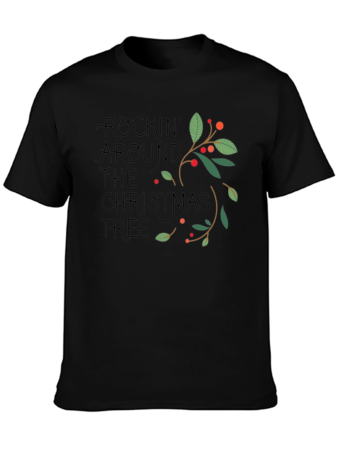 Rockin Around the Christmas Tree Graphic T-Shirt