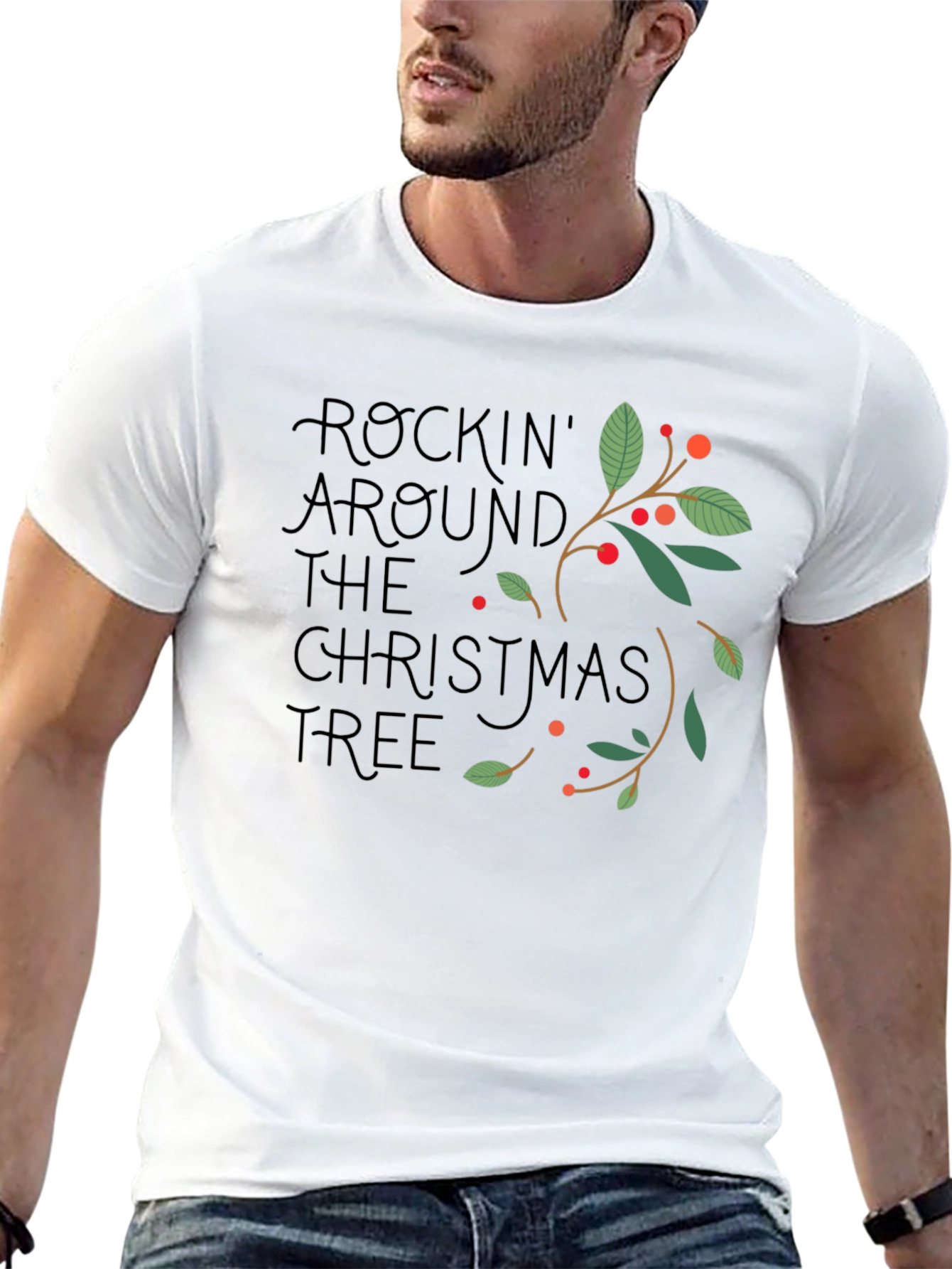 Rockin Around the Christmas Tree Graphic T-Shirt