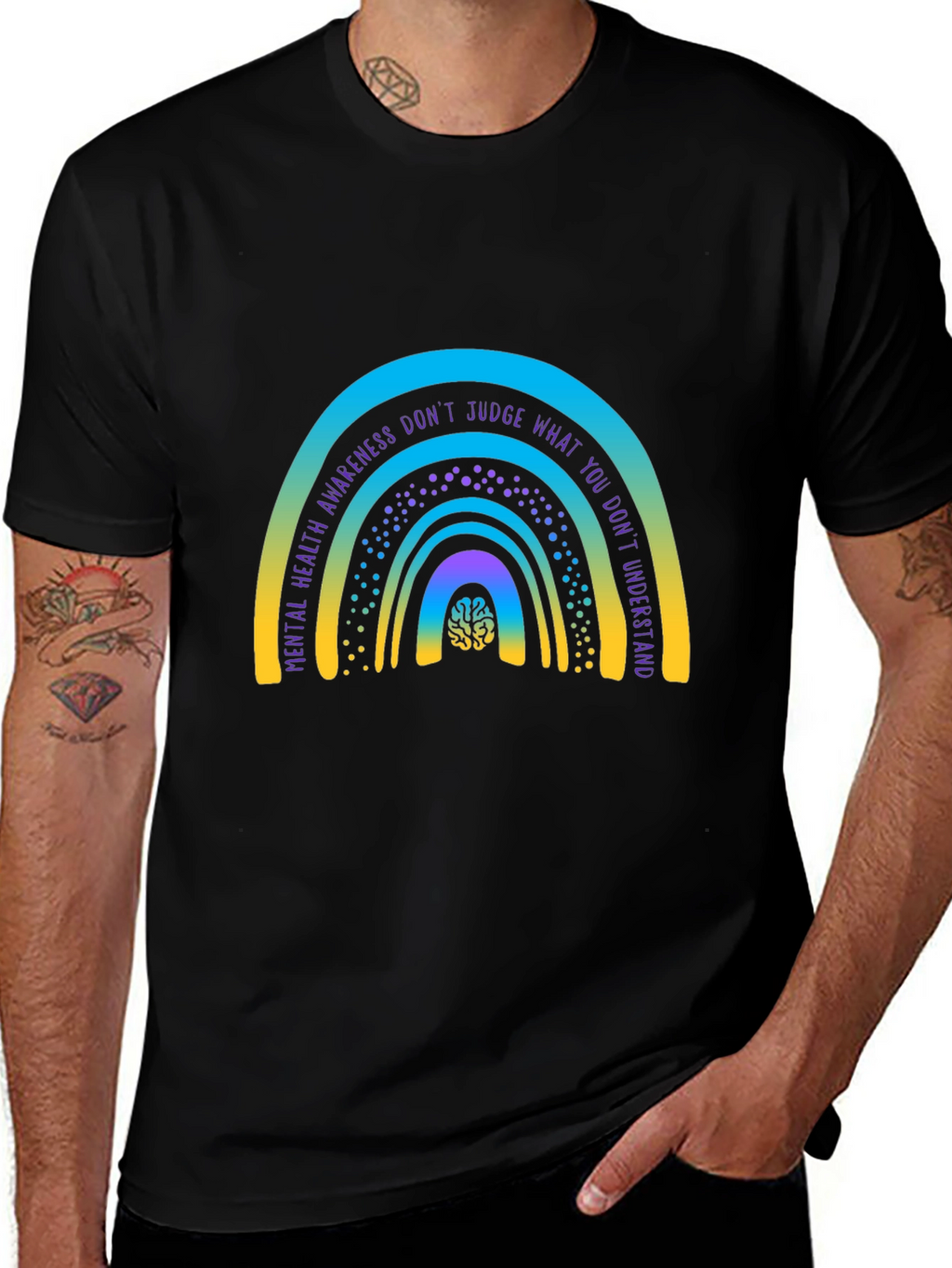 Mental Health Awareness Rainbow T-Shirt