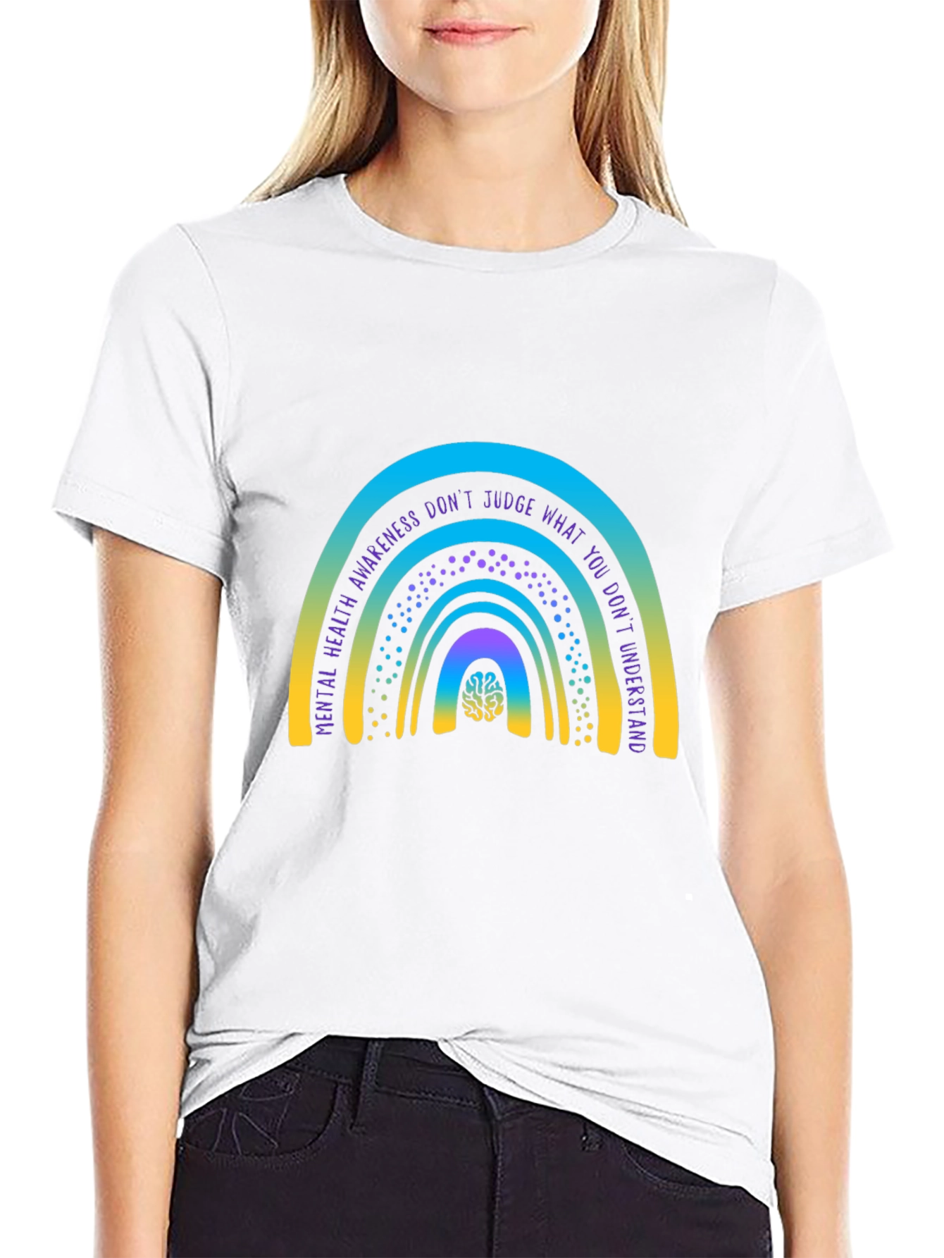Mental Health Awareness Rainbow T-Shirt