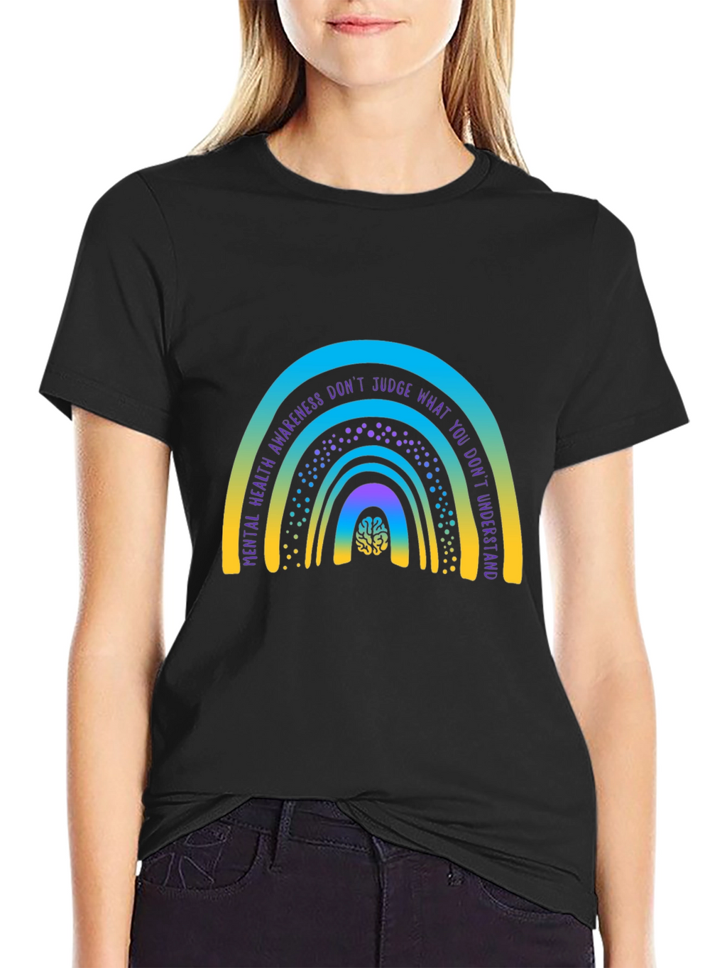 Mental Health Awareness Rainbow T-Shirt