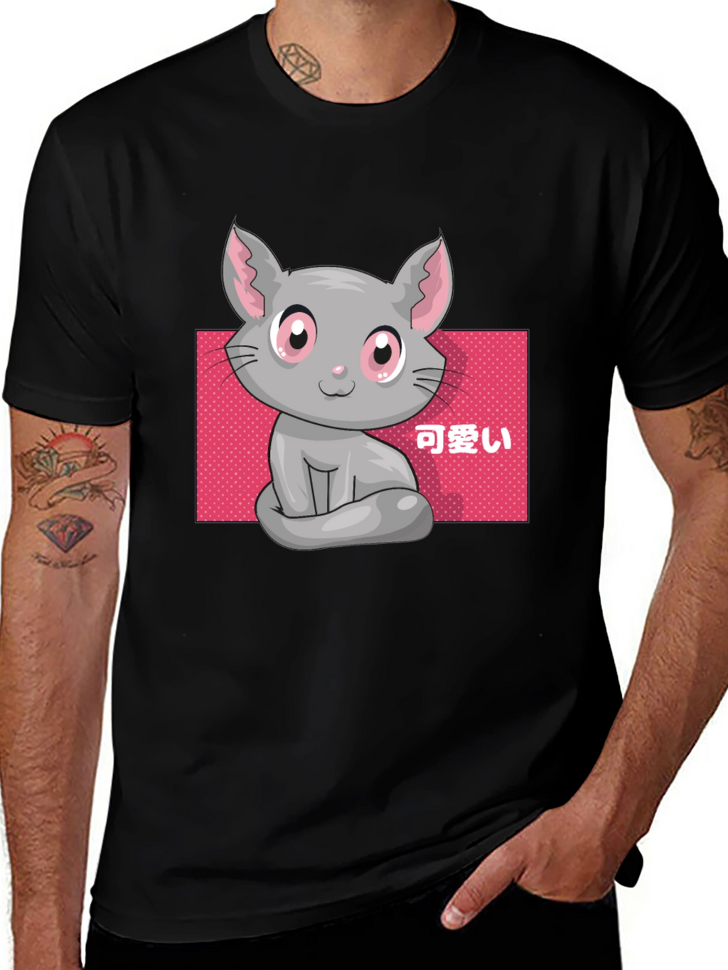 Kawaii Cat T-Shirt - Cute Anime Style