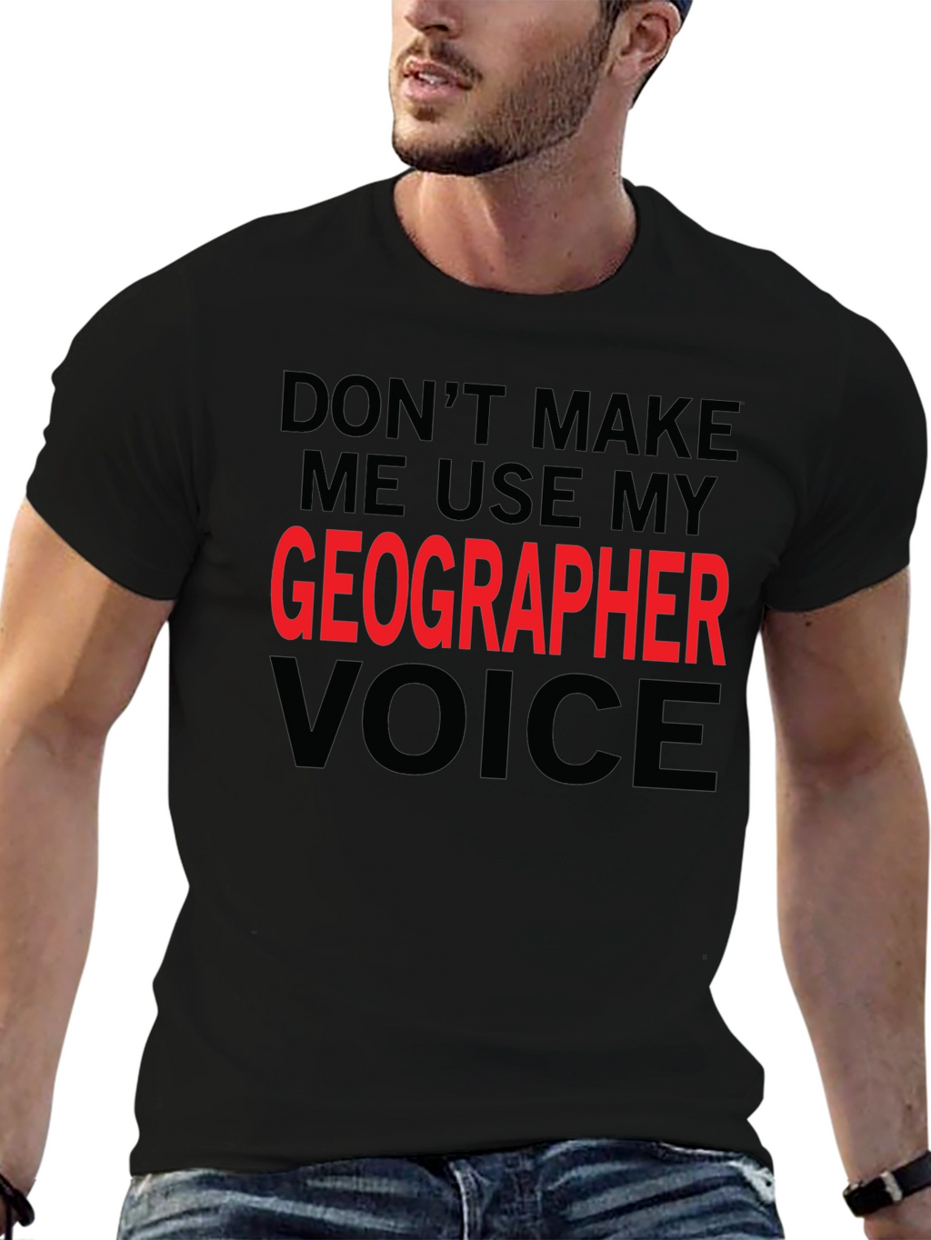 Geographer Voice T-Shirt - Funny Geography Tee
