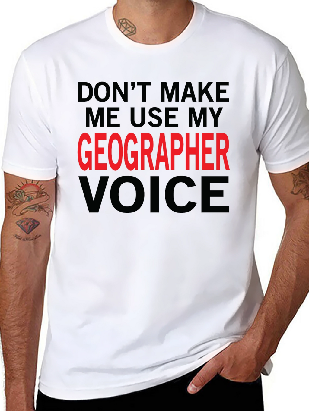 Geographer Voice T-Shirt - Funny Geography Tee