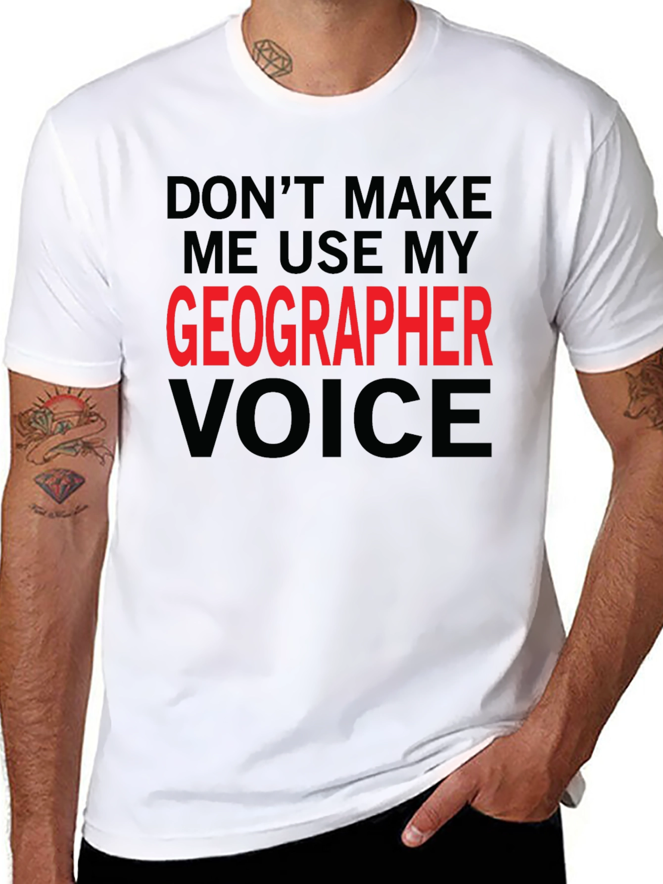 Geographer Voice T-Shirt - Funny Geography Tee