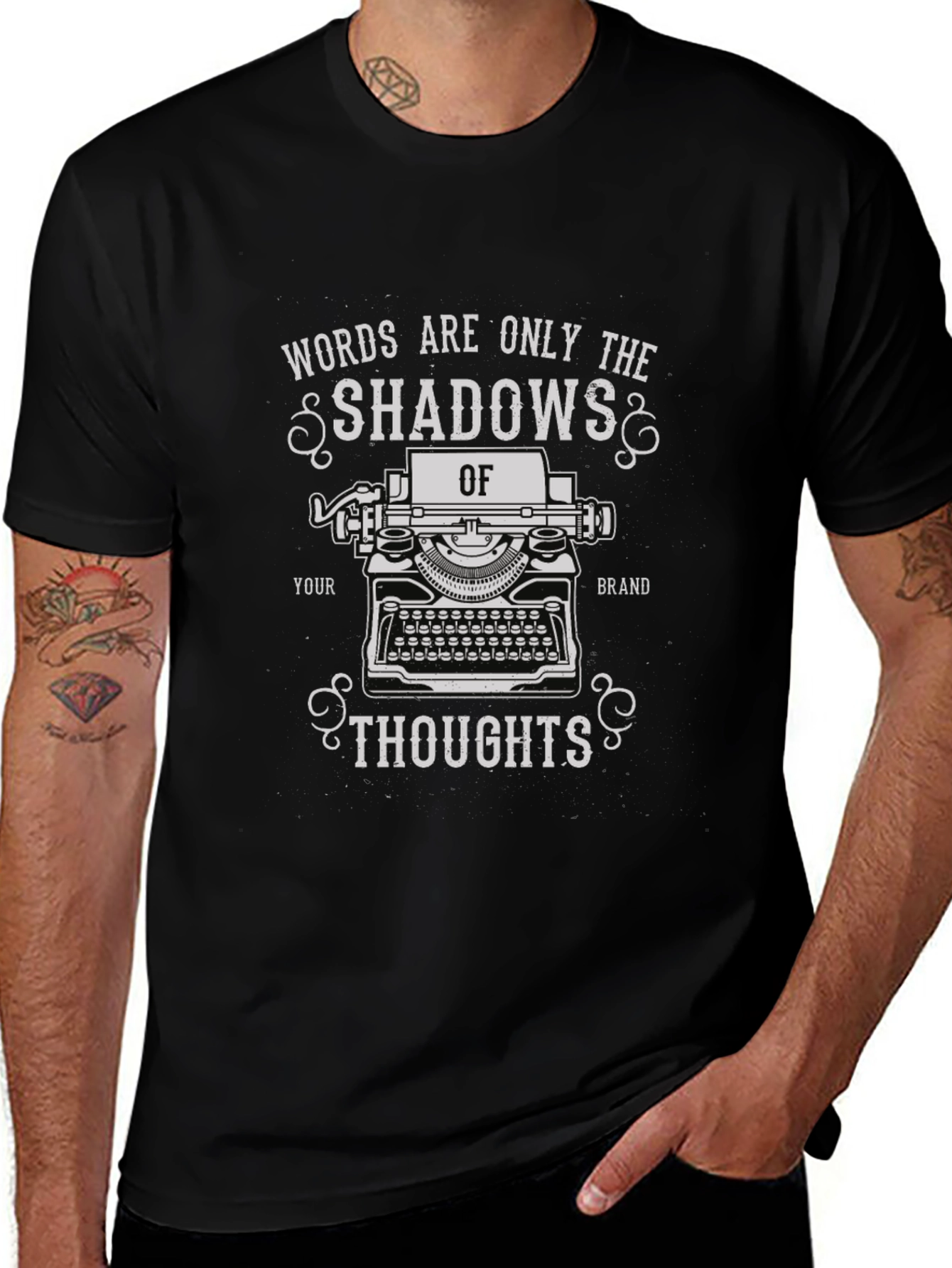 Shadows of Thoughts T-Shirt - Writer Inspiration