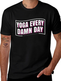 Yoga Every Damn Day Graphic T-Shirt