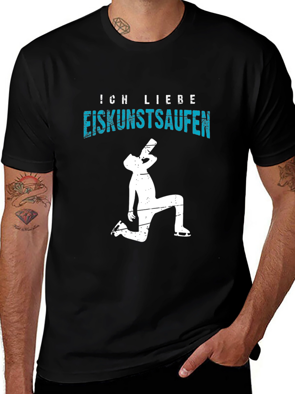 Funny Ice Skating Drinking T-Shirt