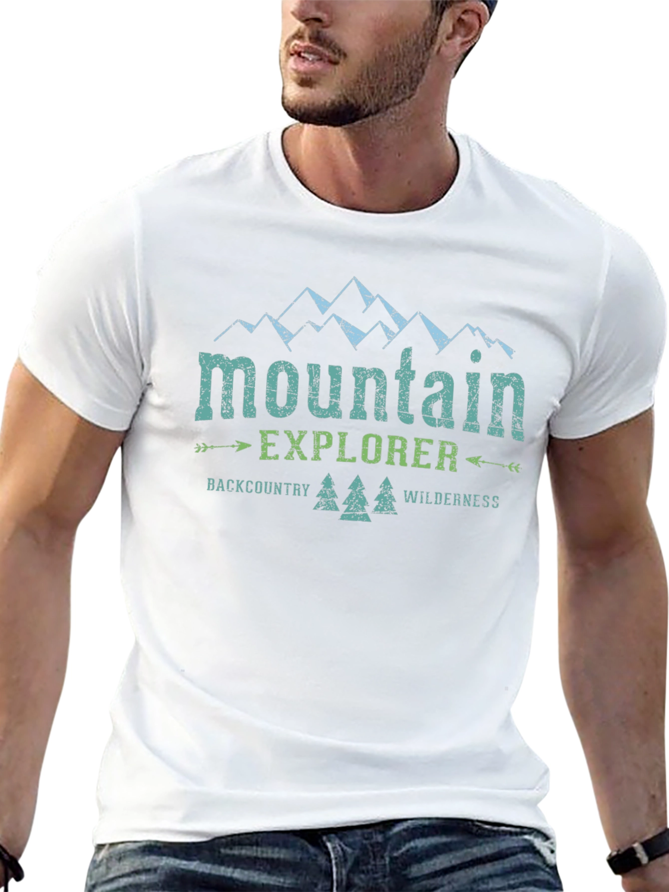 Mountain Explorer Graphic Tee - Backcountry Wilderness Shirt