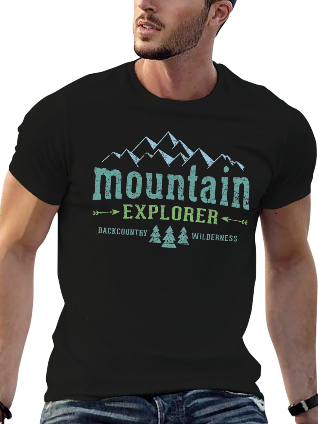 Mountain Explorer Graphic Tee - Backcountry Wilderness Shirt
