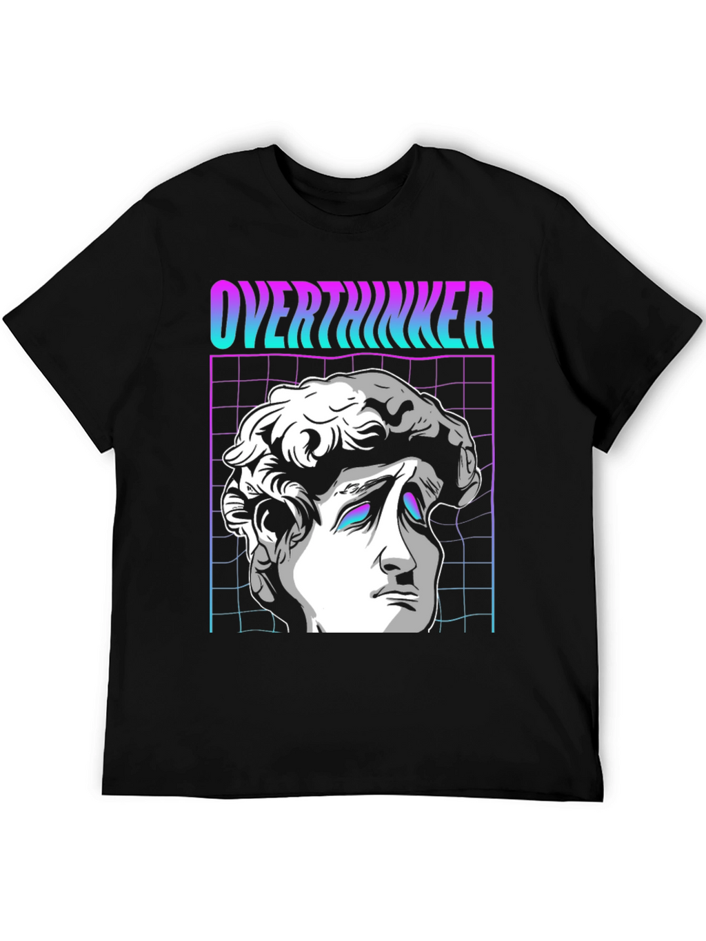 Overthinker Vaporwave T-Shirt - Aesthetic Design