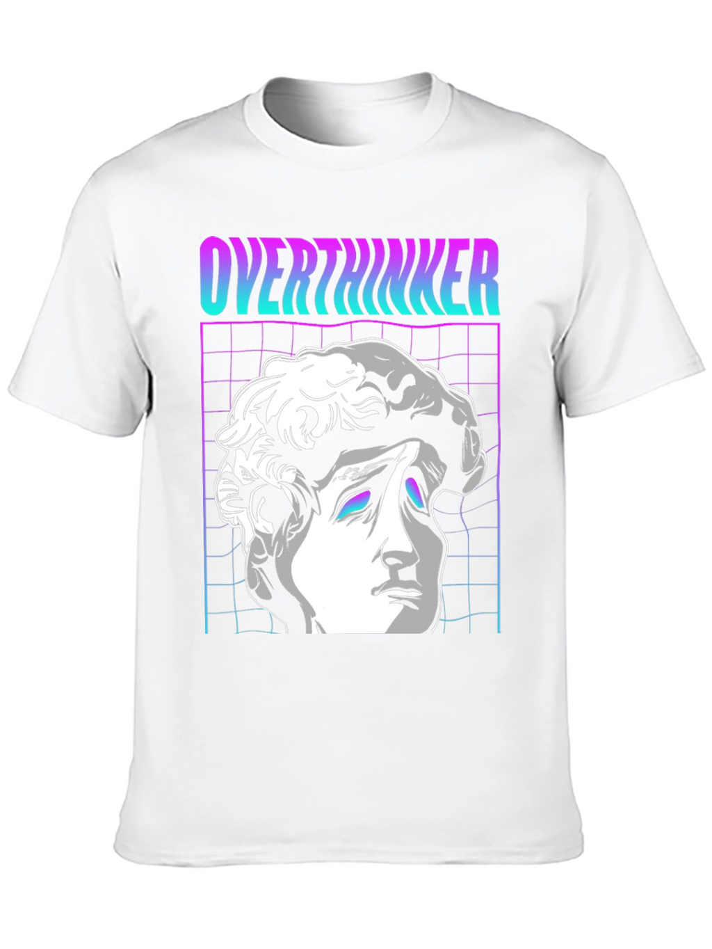Overthinker Vaporwave T-Shirt - Aesthetic Design