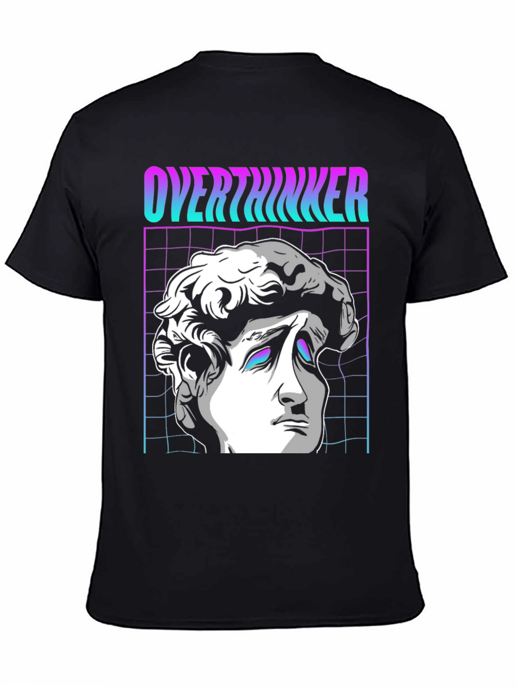 Overthinker Vaporwave T-Shirt - Aesthetic Design