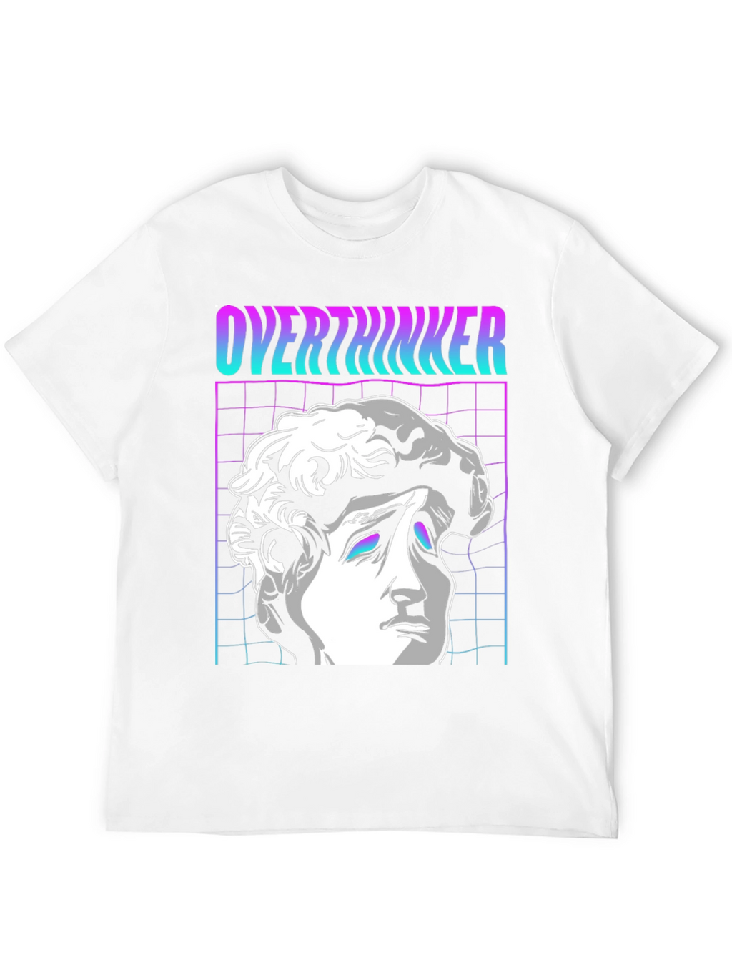 Overthinker Vaporwave T-Shirt - Aesthetic Design