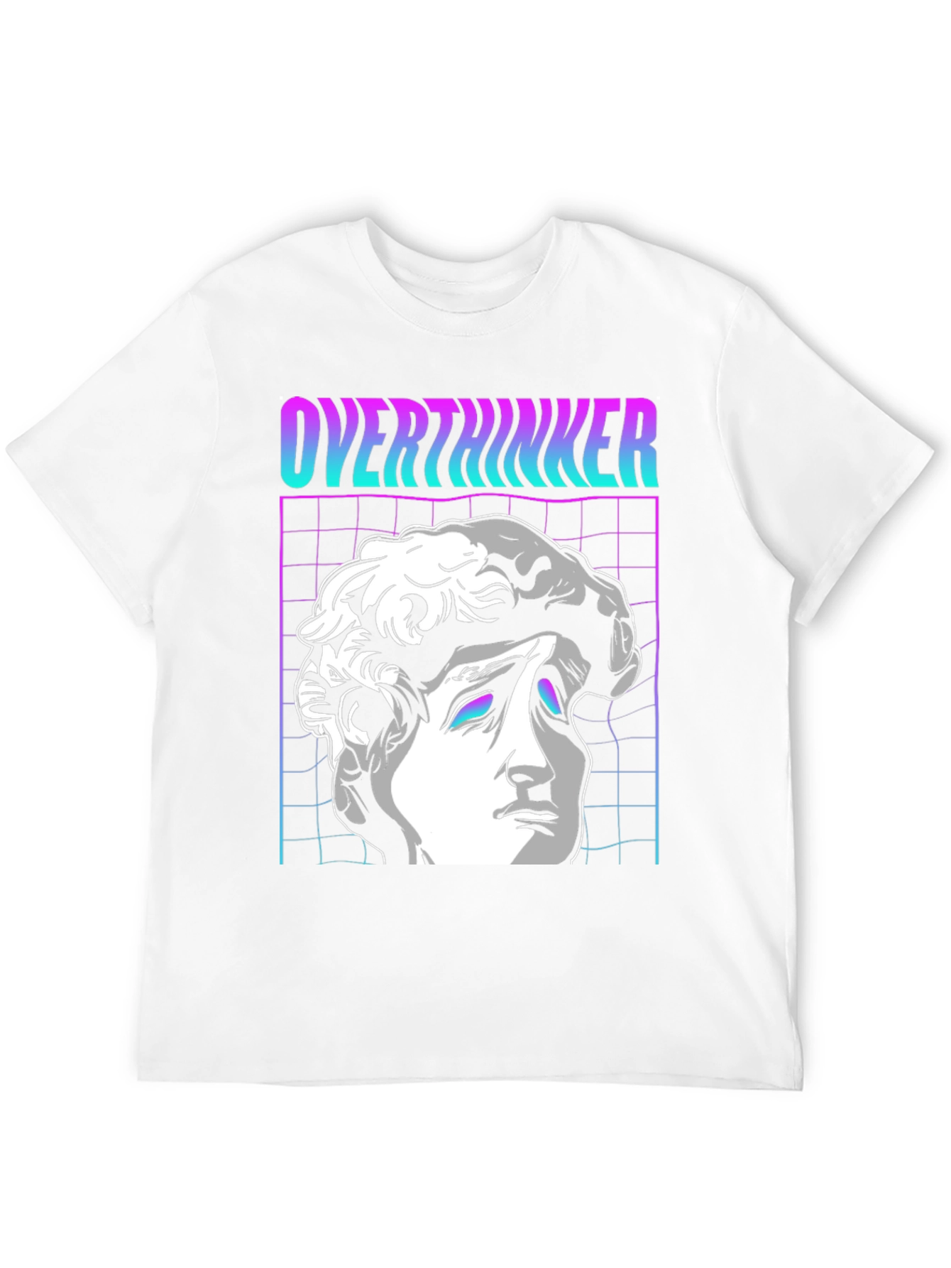 Overthinker Vaporwave T-Shirt - Aesthetic Design