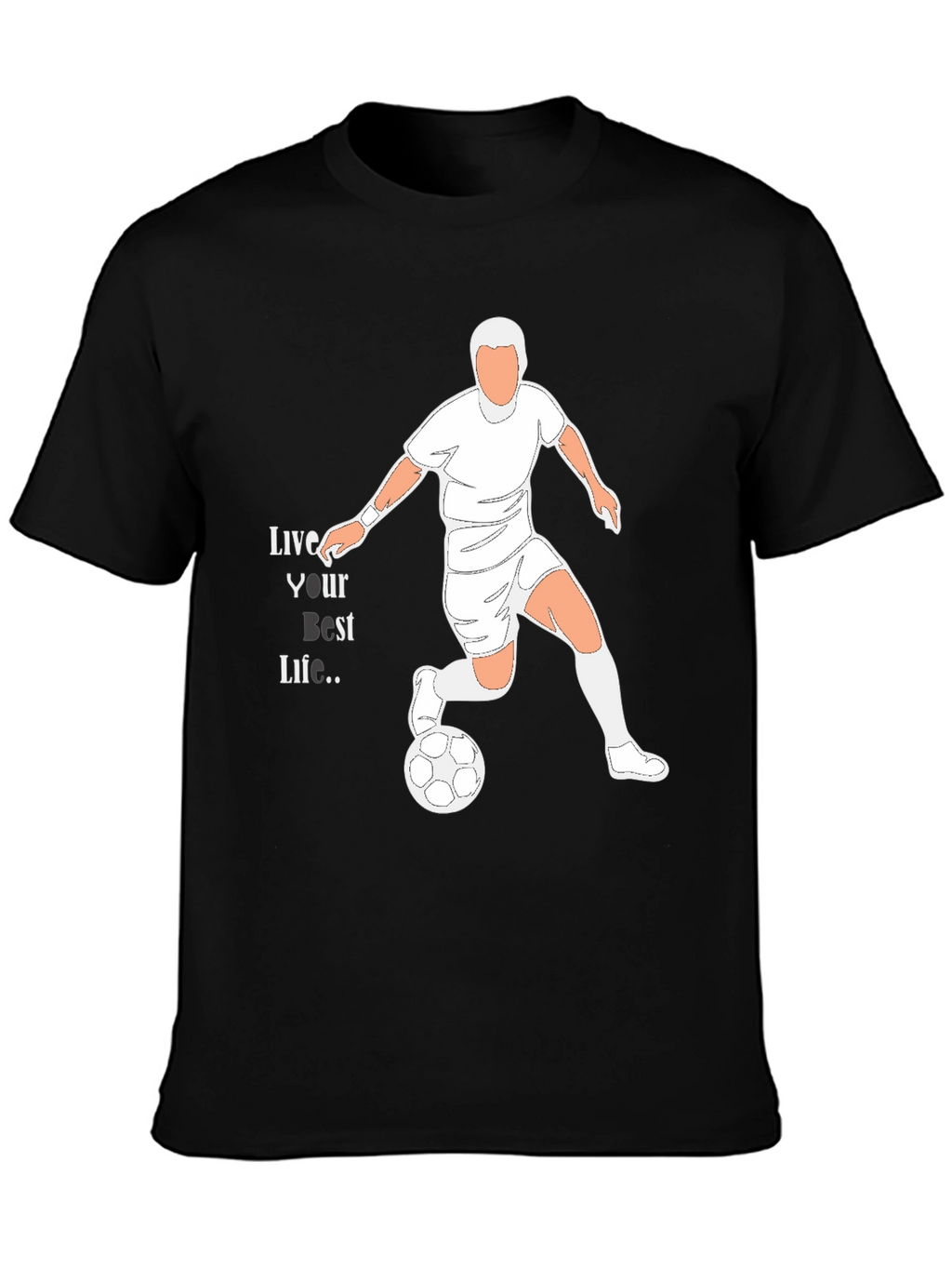 Live Your Best Life Soccer Graphic Tee