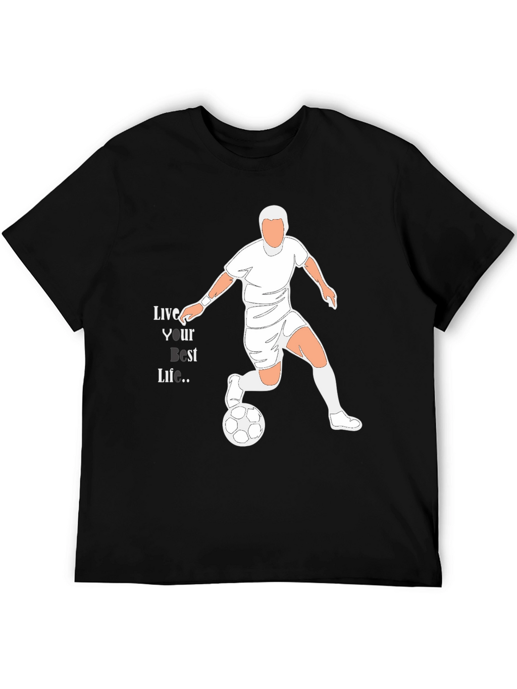 Live Your Best Life Soccer Graphic Tee