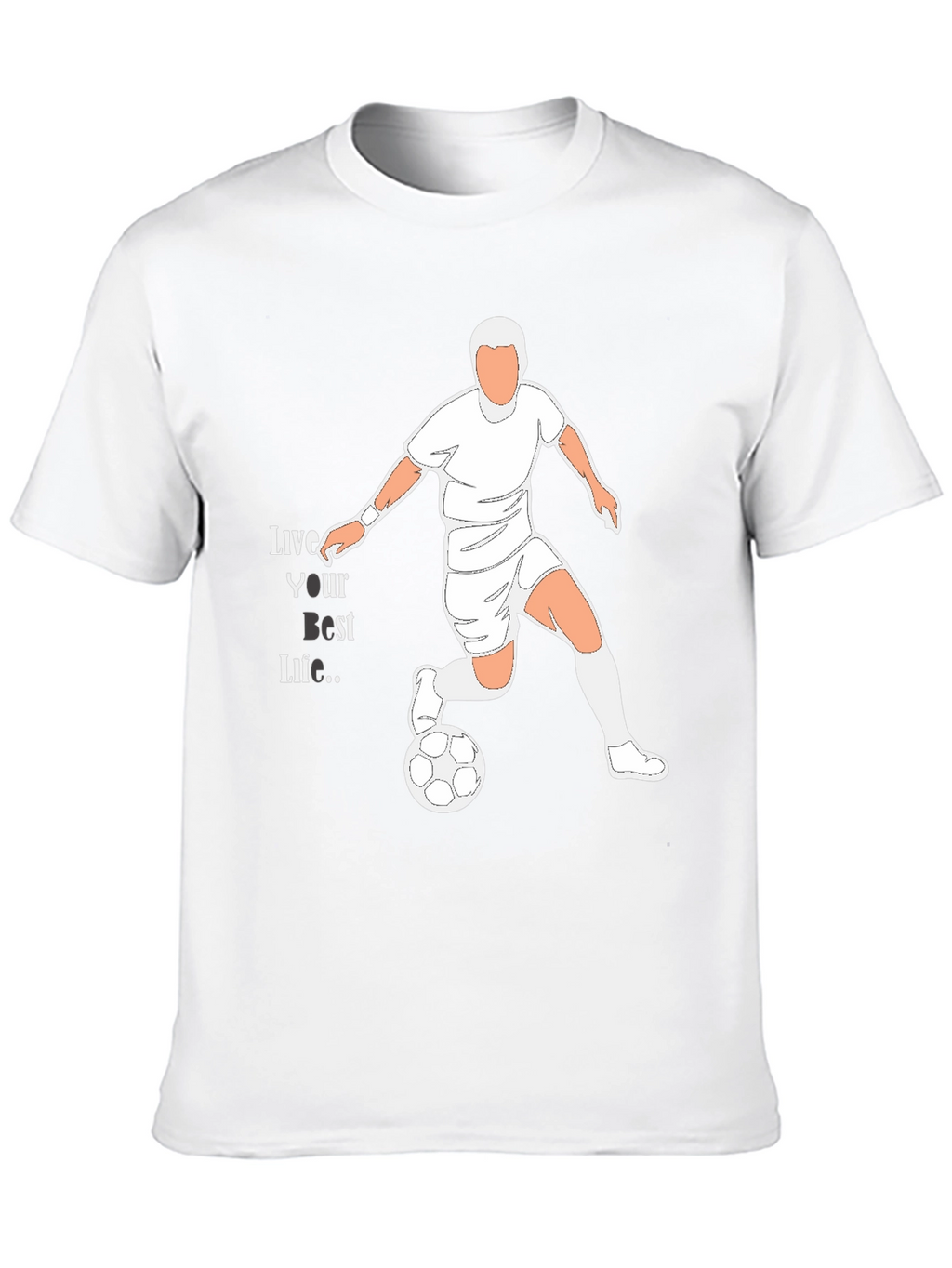 Live Your Best Life Soccer Graphic Tee
