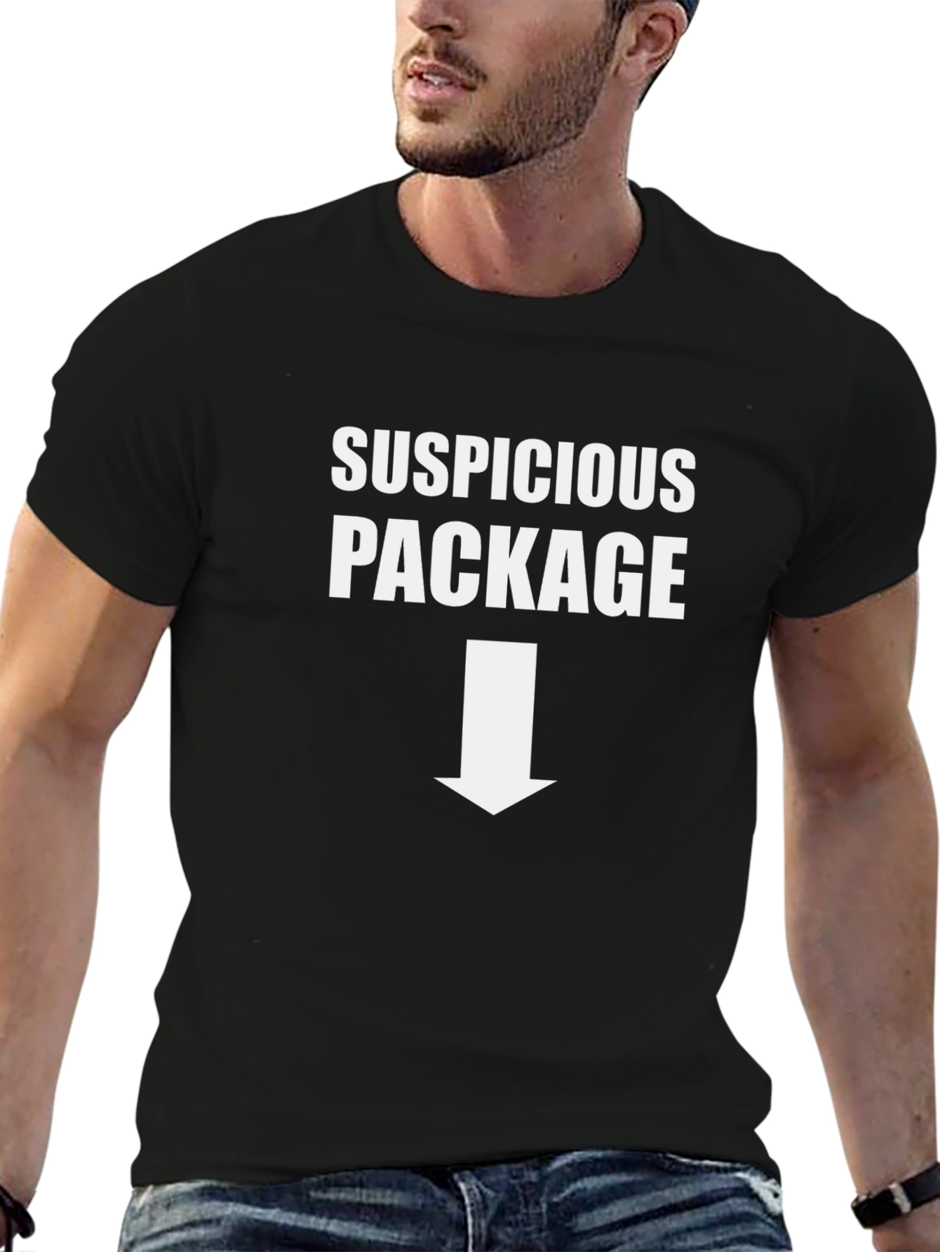 Suspicious Package Graphic Novelty T-Shirt