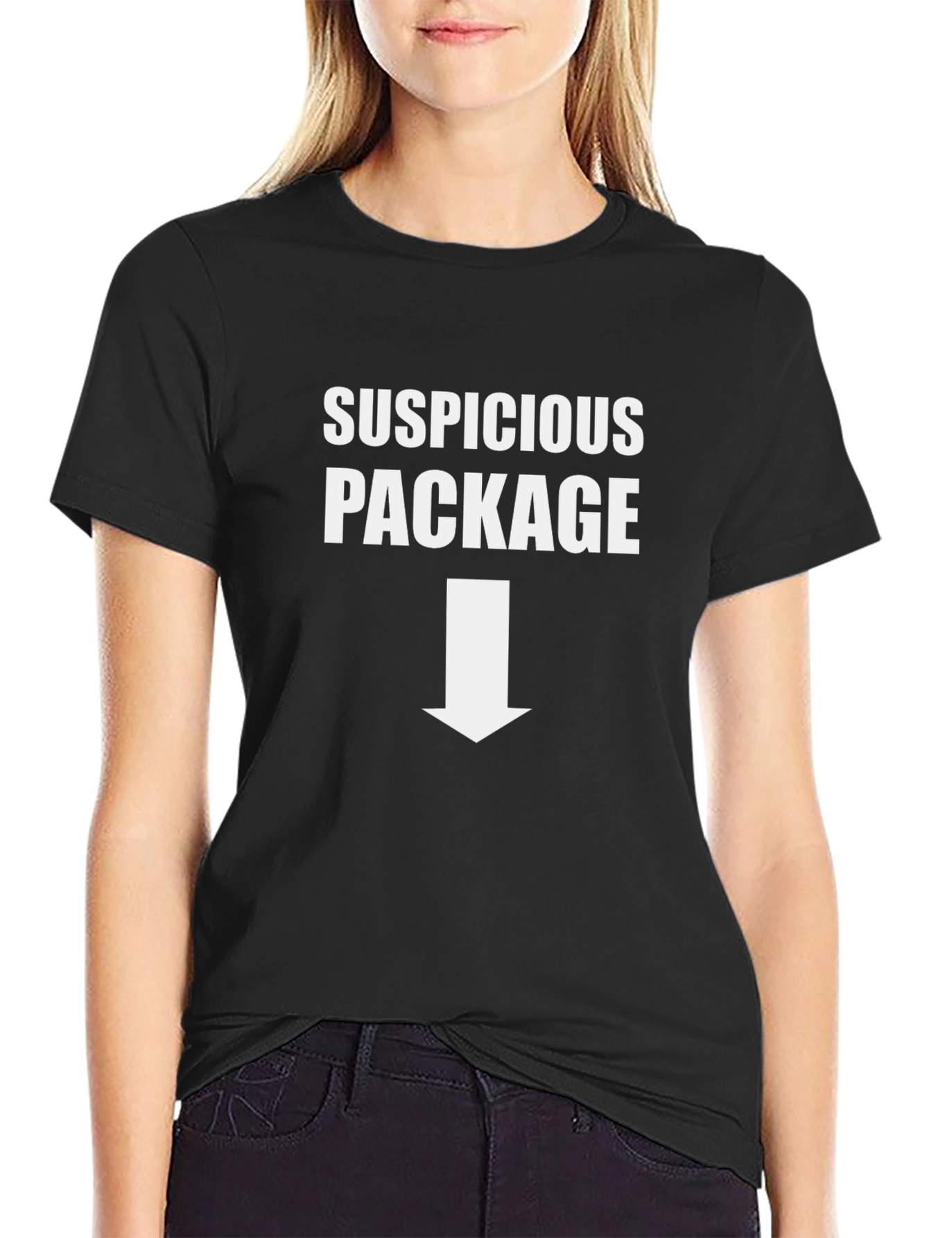 Suspicious Package Graphic Novelty T-Shirt