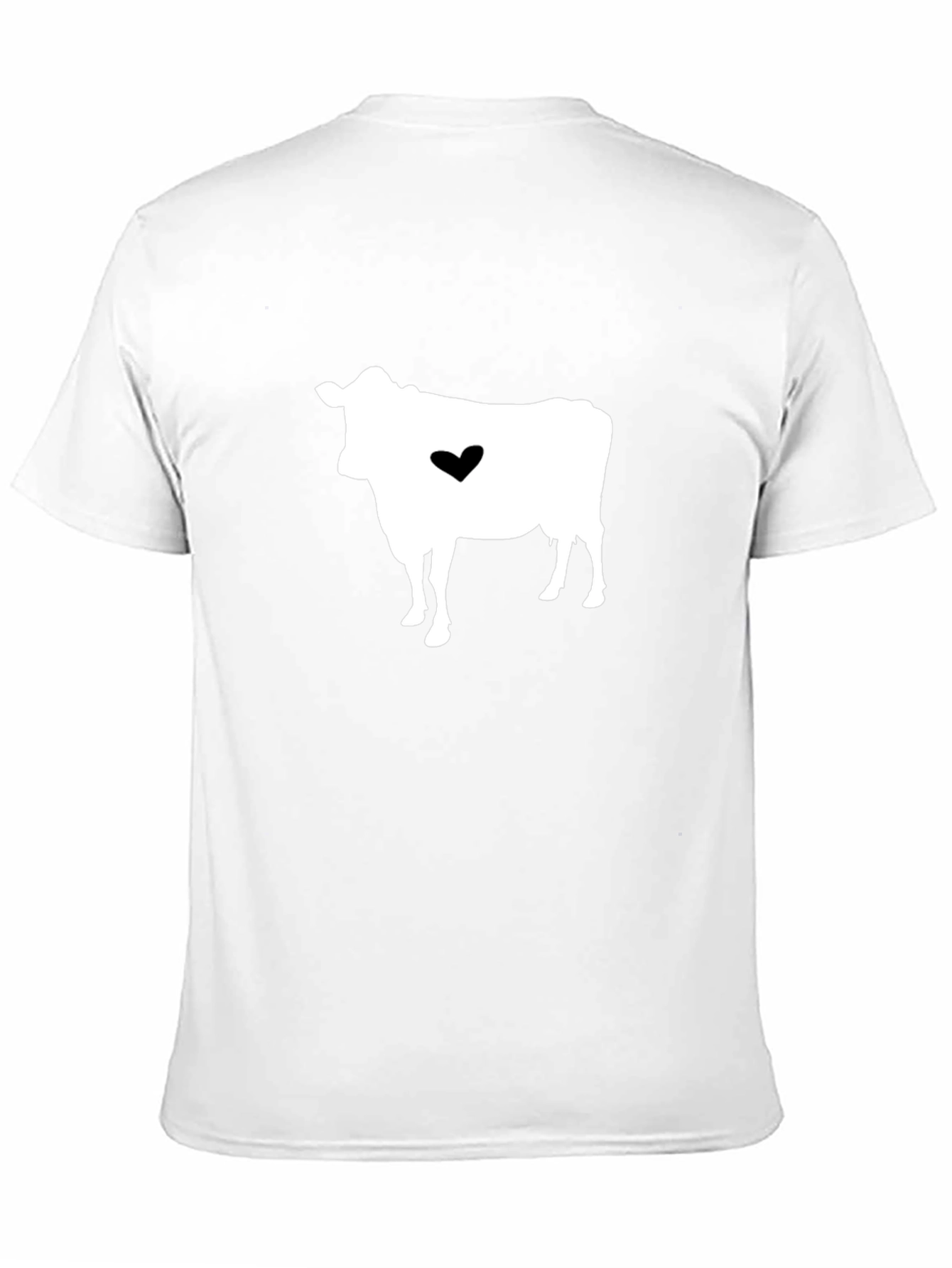 Cow Heart Graphic T-Shirt - Black Casual Tee
