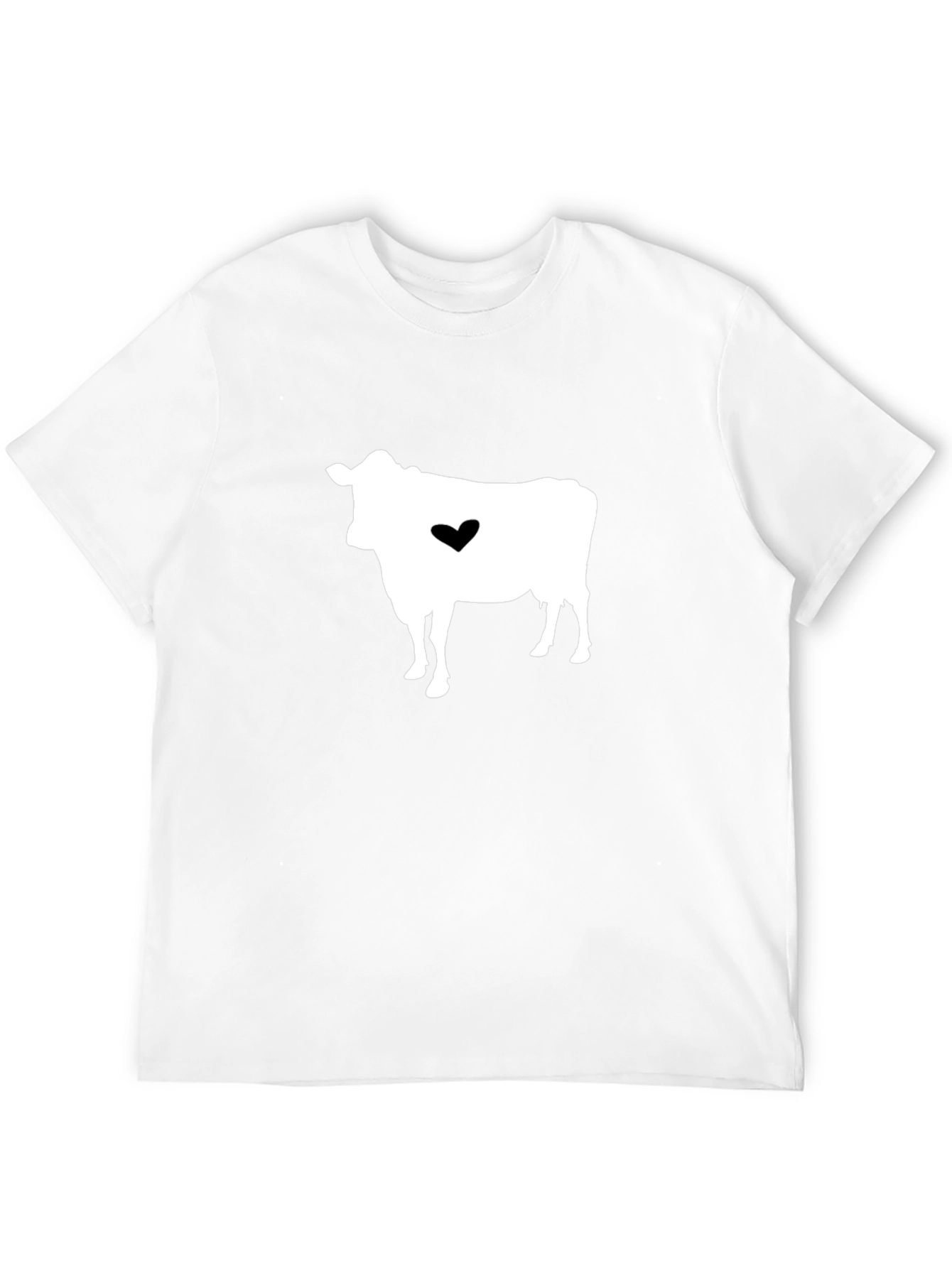 Cow Heart Graphic T-Shirt - Black Casual Tee