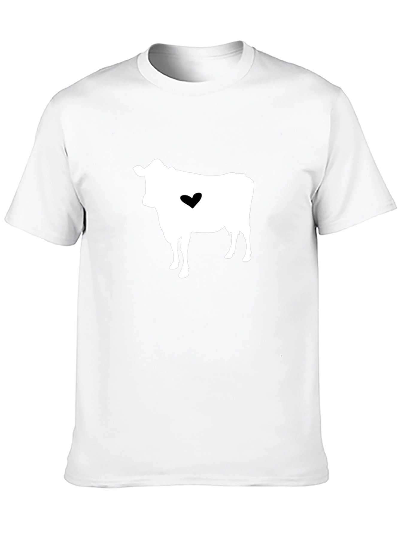 Cow Heart Graphic T-Shirt - Black Casual Tee