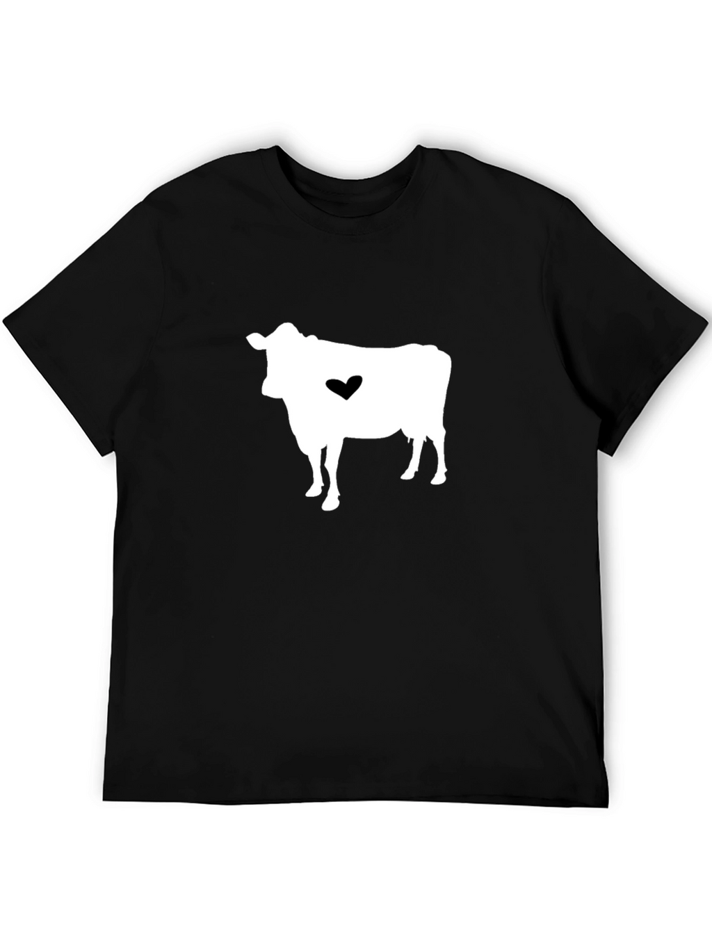 Cow Heart Graphic T-Shirt - Black Casual Tee