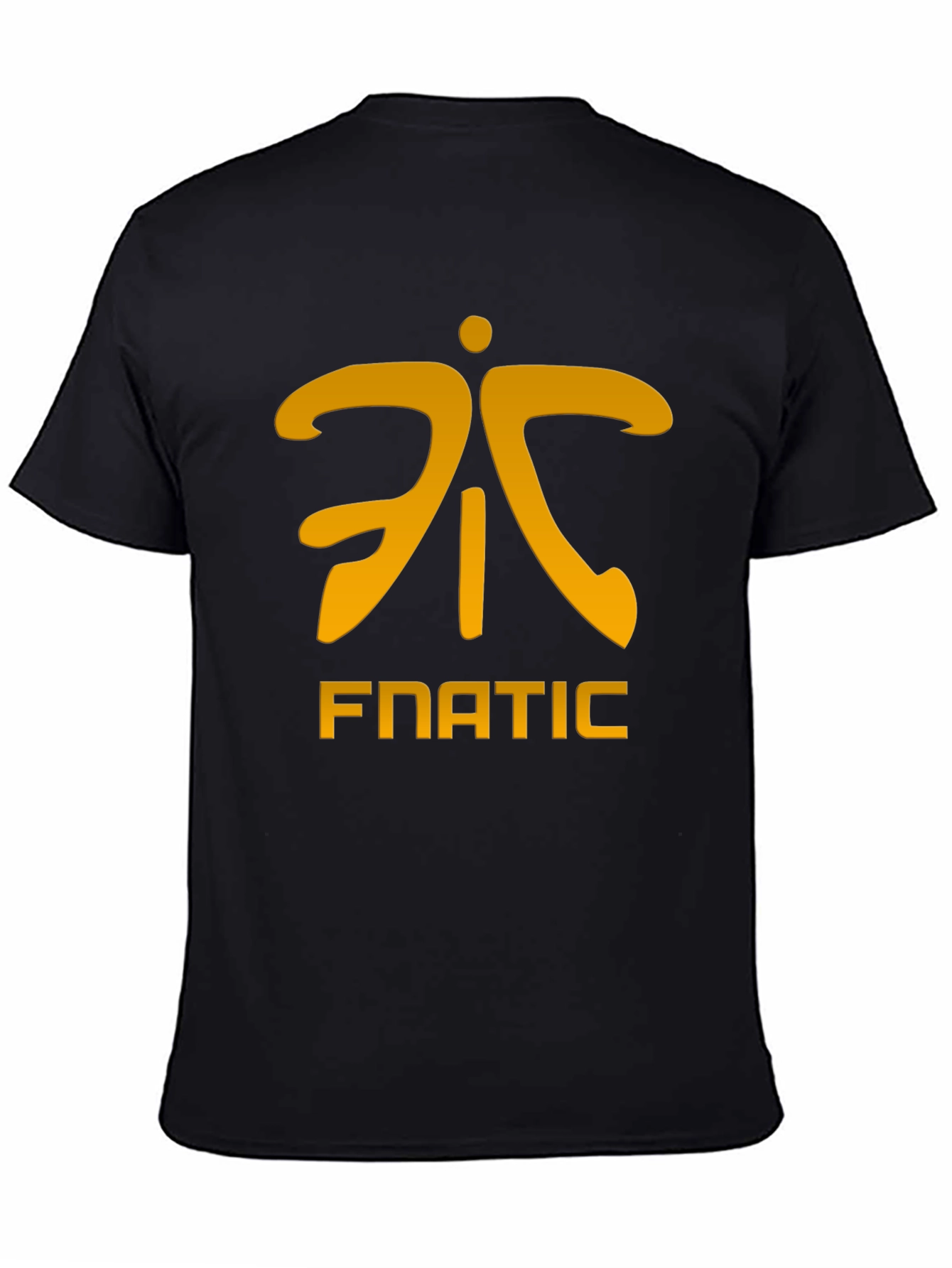 Fnatic Logo T-Shirt - Black and Gold Esports Apparel