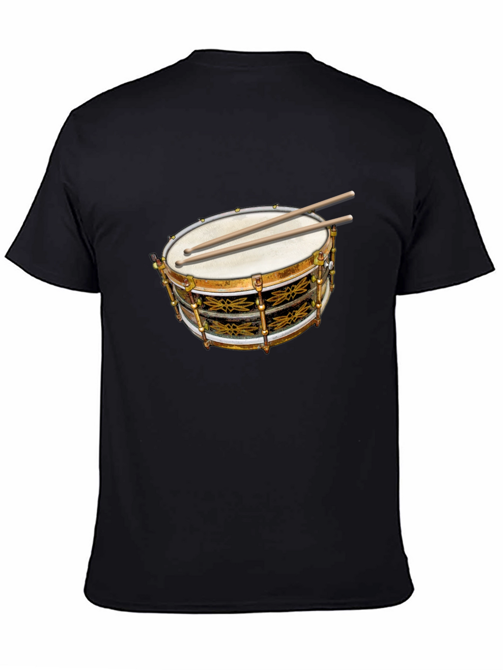 Drum Graphic Tee - Musicians Black T-Shirt