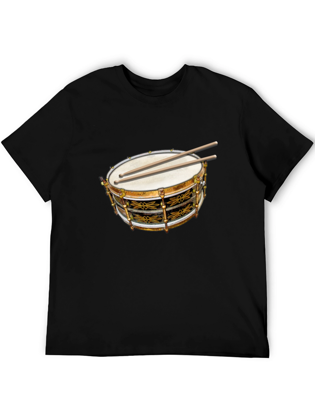Drum Graphic Tee - Musicians Black T-Shirt