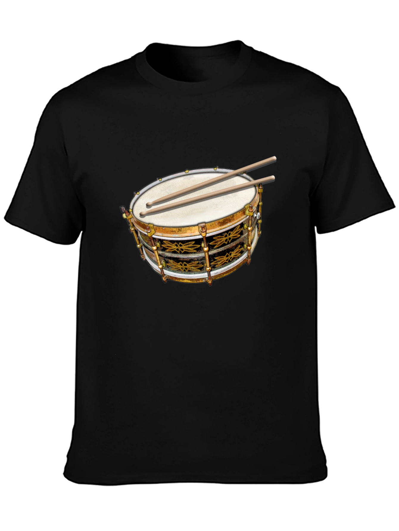 Drum Graphic Tee - Musicians Black T-Shirt