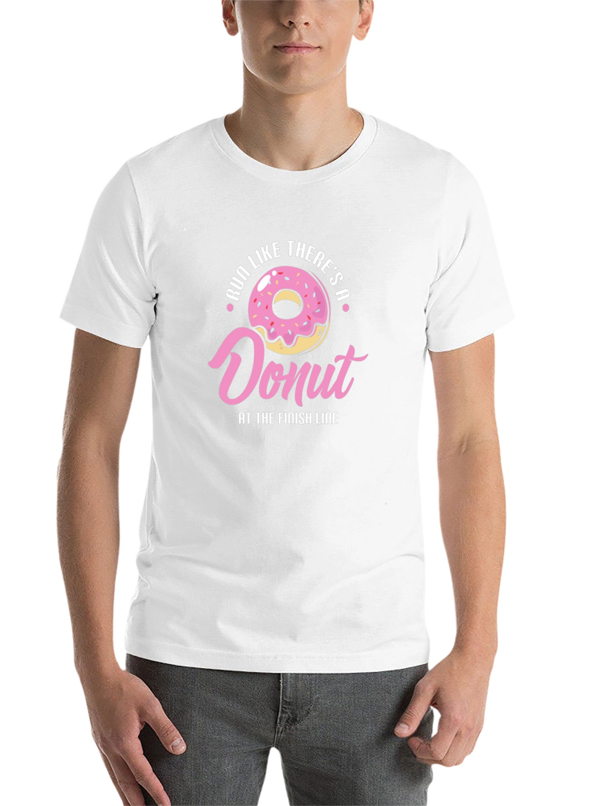 Run For Donuts T-Shirt - Funny Fitness Tee