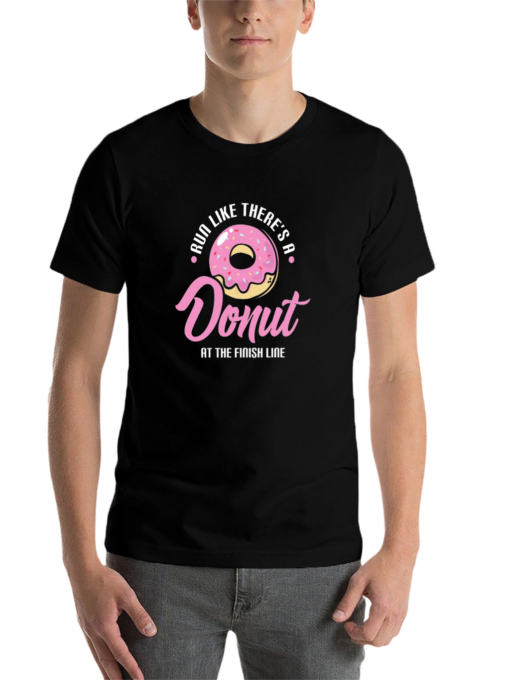 Run For Donuts T-Shirt - Funny Fitness Tee