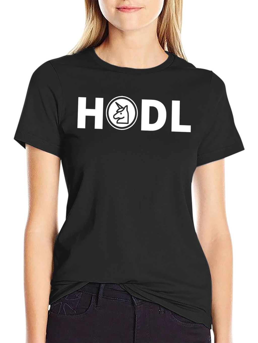 HODL Unicorn Crypto T-Shirt - Black
