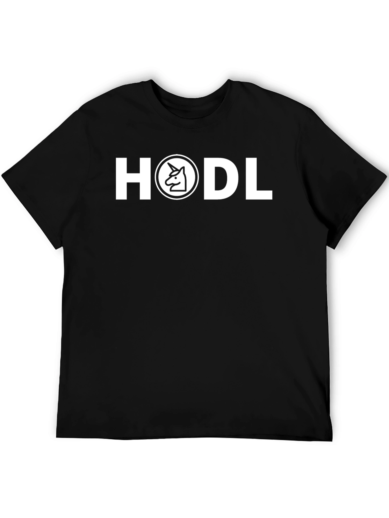 HODL Unicorn Crypto T-Shirt - Black